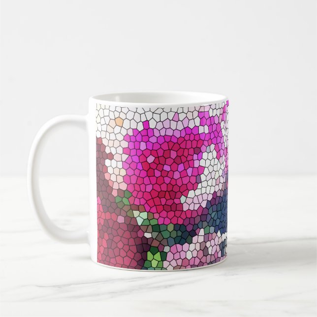 Rose Mosaic Mug (Left)