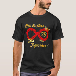 Rose Mr Mrs Infinite Love Together Married Couple T-Shirt