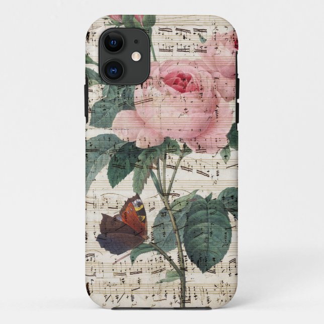 Rose Music Case-Mate iPhone Case (Back)
