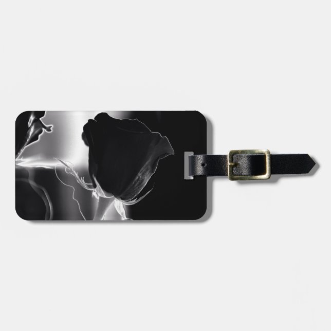 Rose Noire Luggage Tag (Front Horizontal)