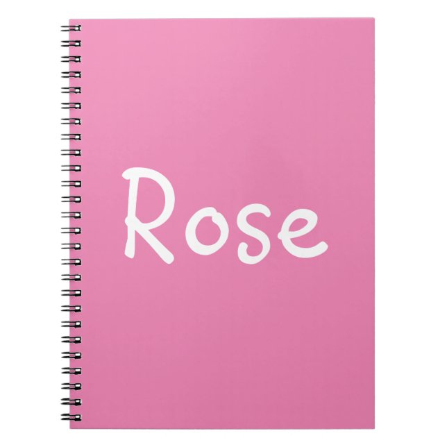 Rose Notebook (Front)