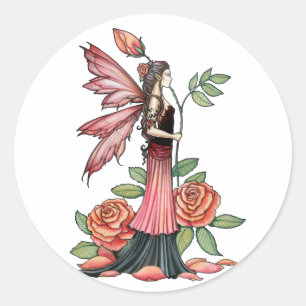 Rose of Fire Fairy Stickers