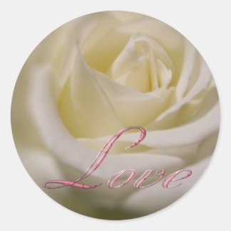 Rose of Love Classic Round Sticker