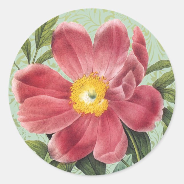 Rose of Love Floral Sticker Envelope Seal (Front)