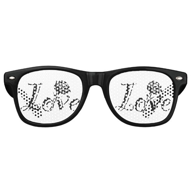 Rose of love retro sunglasses (Front)