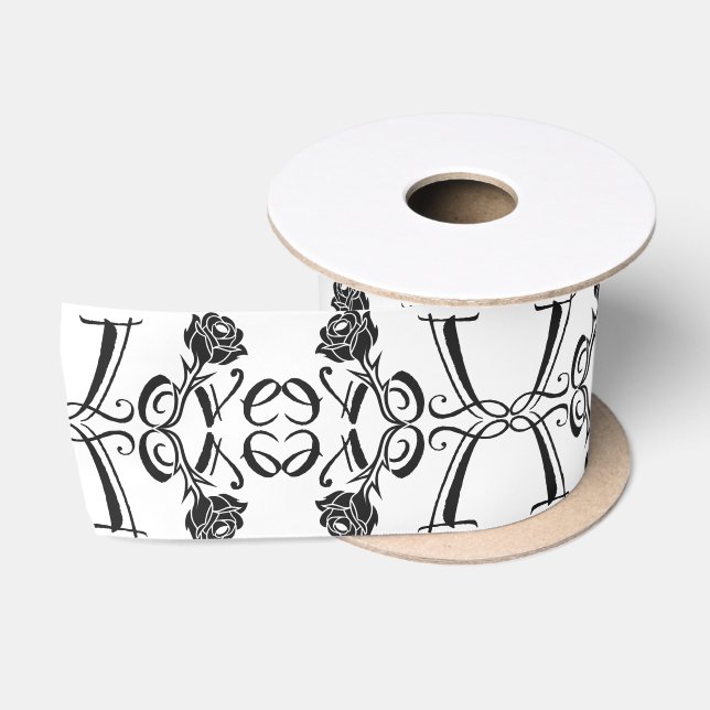 Rose of love satin ribbon (Spool)