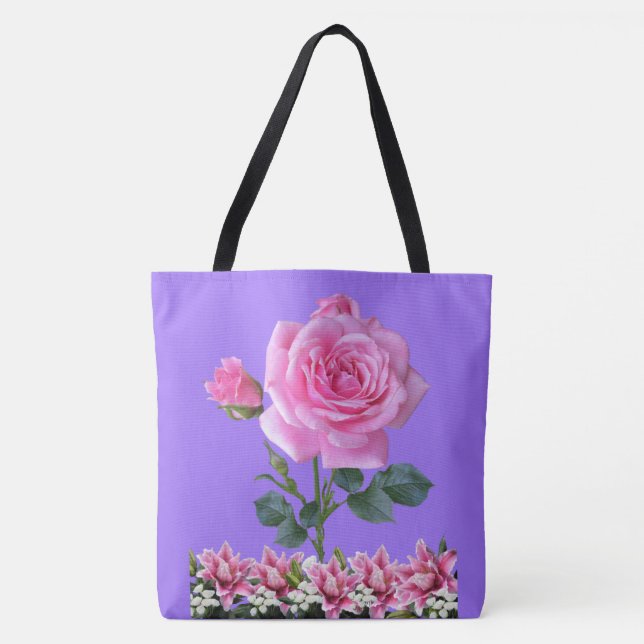Rose Of Sharon Lilly Of The Valley Tote Bag (Front)