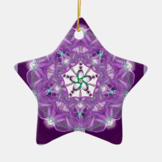 Rose of the Citadel Ceramic Tree Decoration (Front)