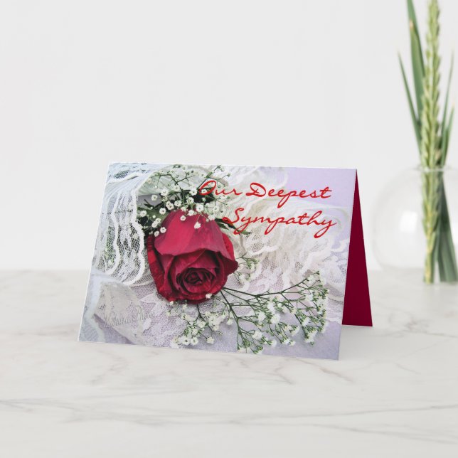 Rose on Lace-customise Card (Front)