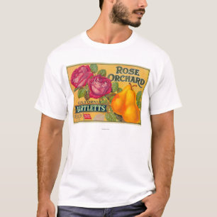 Rose Orchard Pear Crate Label T-Shirt