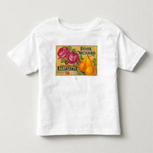 Rose Orchard Pear Crate Label Toddler T-Shirt