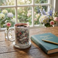 Rose paisley floral personalised