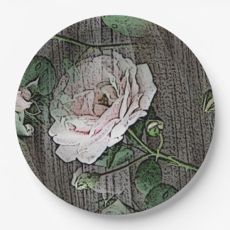 Rose Paper Plate