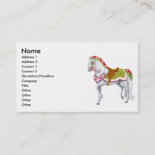 Rose Parade Horse Business Card