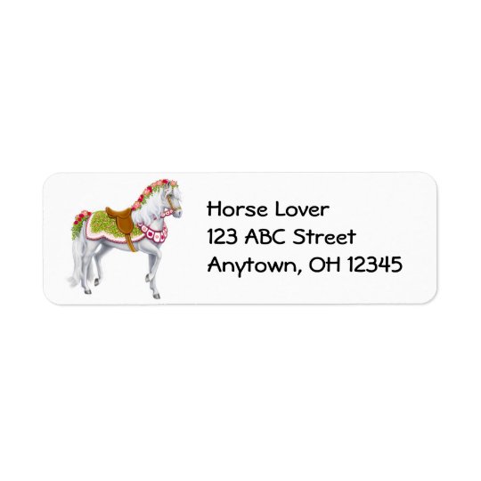 Rose Parade Horse Label Return Address Label