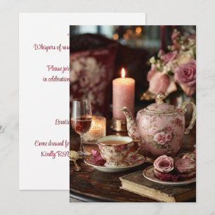 Rose Parlour Candlelight Elegance Invitation