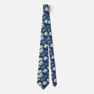 Rose Pattern Anniversary Commencement Tie