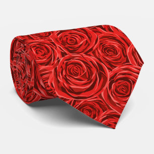 Rose Pattern Brother Destination Wedding Tie