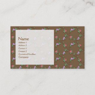 Rose Pattern Business Card
