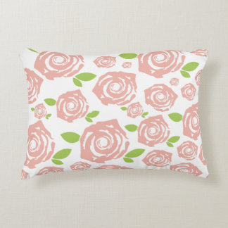 rose pattern decorative cushion