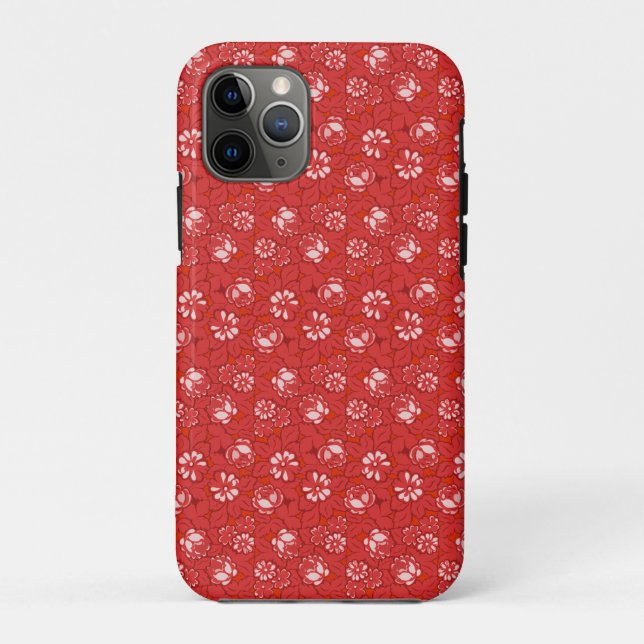 Rose pattern in red Case-Mate iPhone case (Back)