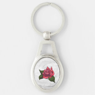 Rose Pattern Key Ring