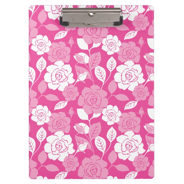 ROSE PATTERN (PINK) CLIPBOARD (Front)