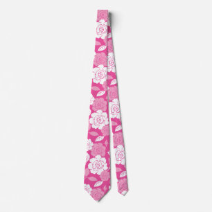 ROSE PATTERN (PINK) TIE