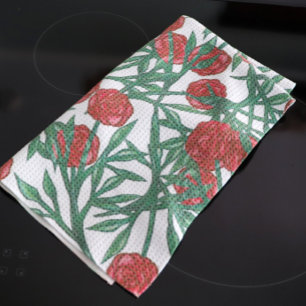 Rose Pattern Roses Patterns Floral Art Flowers Tea Towel