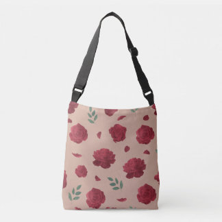 Rose Pattern Shoulder Bag | Tote Bag