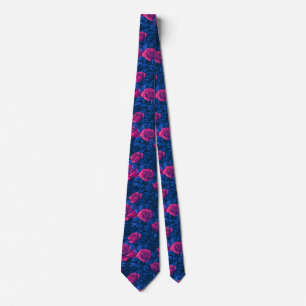 Rose Pattern Uncle Commencement Tie