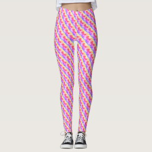 Rose pattern with rainbow colours leggings