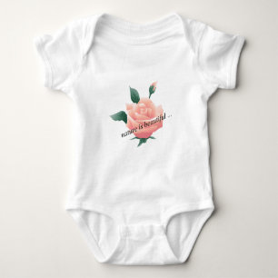 Rose (Peach) - Beautiful nature Baby Bodysuit
