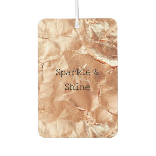 Rose Peach Gold Glam  Car Air Freshener