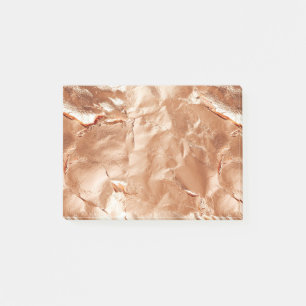Rose Peach Gold Glam Post-it Notes