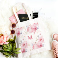 Rose Peonies Custom Monogram