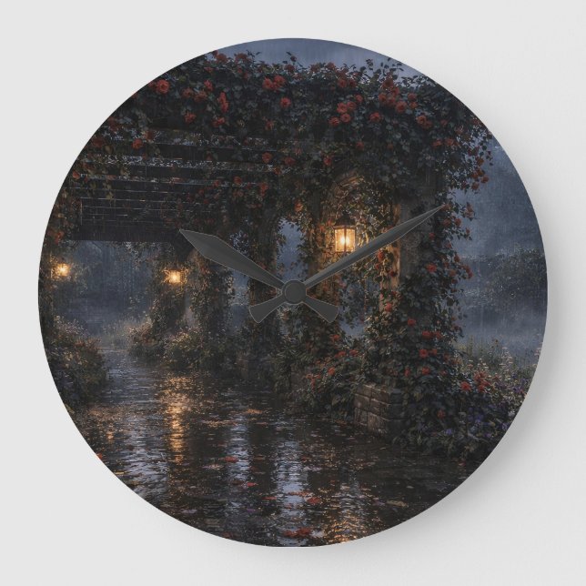 Rose Pergola Wall Clock (Front)