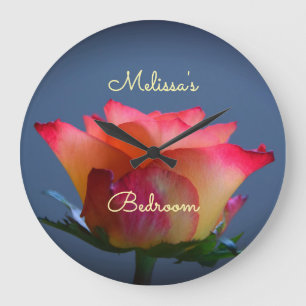 Rose Personalizable Wall Clock