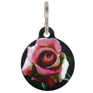 rose pet tag