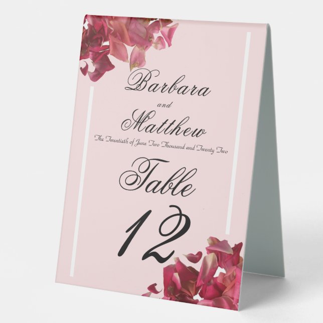 Rose Petal Pink Romantic Reception (Front)