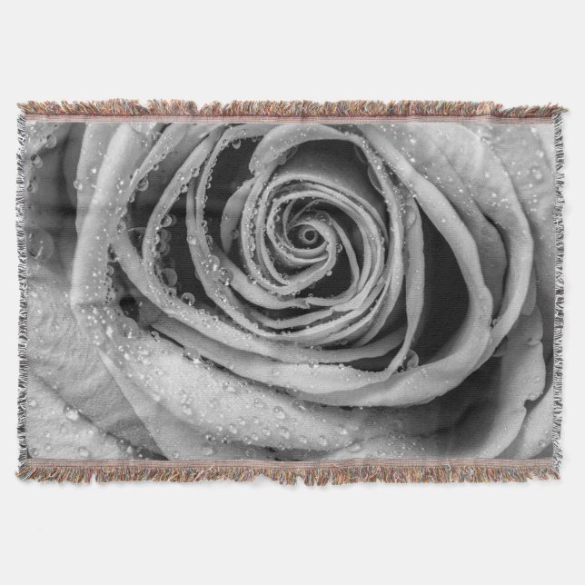 Rose Petals 5 Throw Blanket (Front)