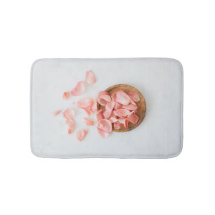 Rose Petals Bride Bath Mat