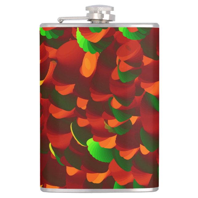rose petals hip flask (Front)