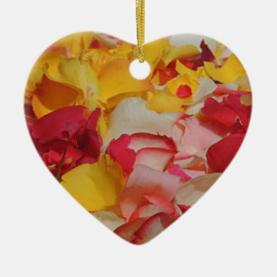 Rose Petals in Cuenca Ceramic Tree Decoration