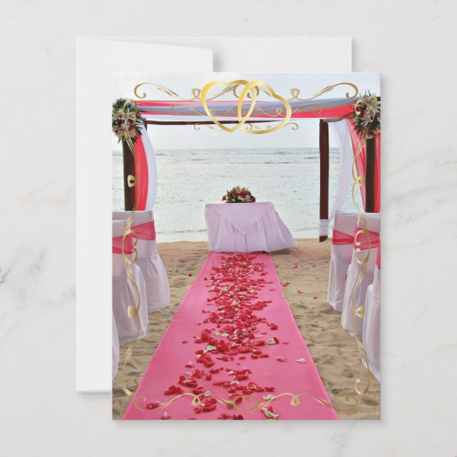 Rose Petals On The Red Carpet Invitation4 Invitation (Front)
