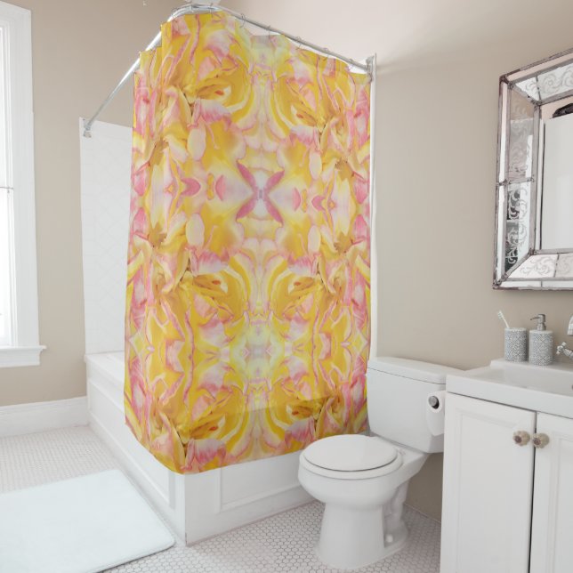 Rose Petals Scattered Everywhere Shower Curtain (In Situ)