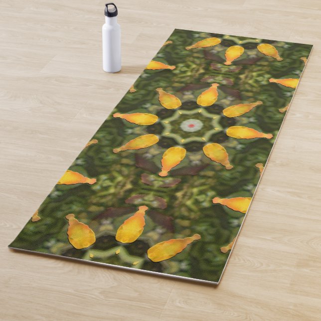 Rose petals.... yoga mat (In Situ)