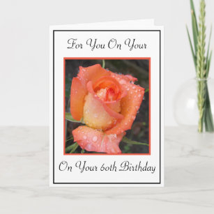 Rose Photography Personalised 60th Birthday Card