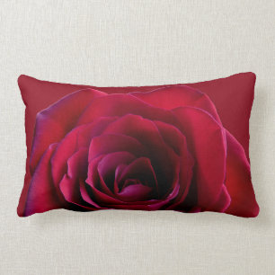 Rose Pillow Personalised Red Rose Pillows & Decor