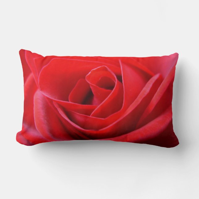 Rose Pillows Red Rose Pillows Flower Decor (Front)